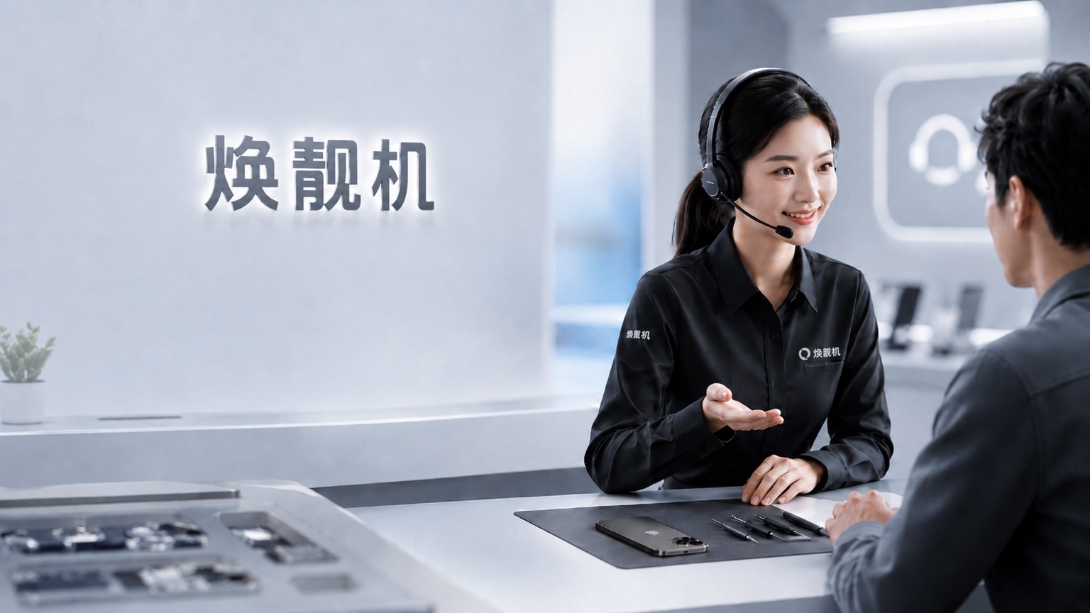 焕靓机专业客服团队 - 随时为您提供手机中框修复咨询服务